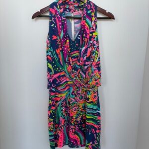 Lilly Pulitzer NWT Felizia Dress in Multi Beach Loot, Size XXS